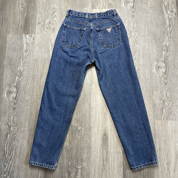 Vintage Guess Womens Jeans 1050-SH Medium Wash High Rise Mom Jean 28 Waist - Picture 2 of 14
